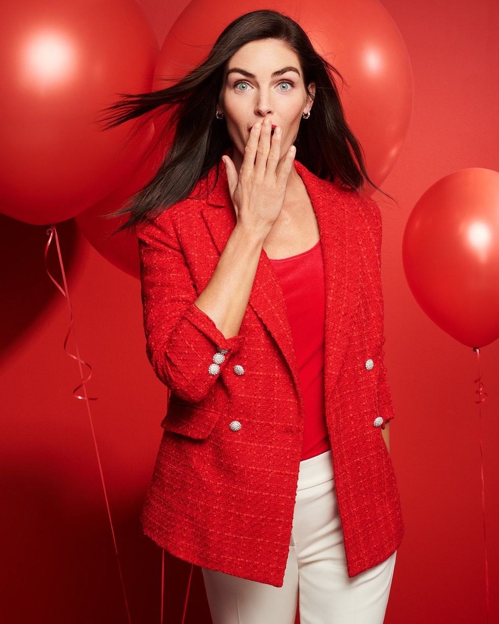 Talbots on sale red blazer